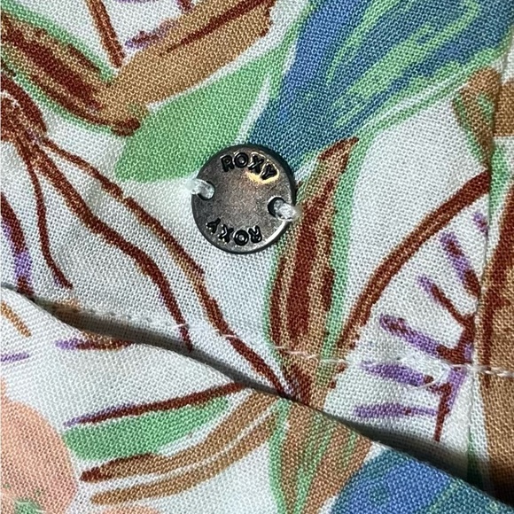 Roxy Hello Petal Mini Dress Smocked Puff Sleeves Boho Minimalist Surfer 
Size S - Picture 7 of 7